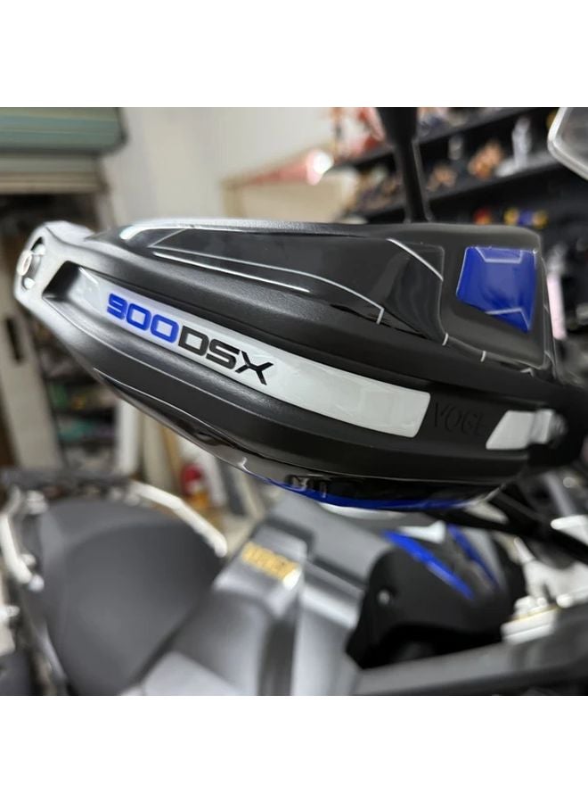 Voge Valico 900DSX 2024 Avio Blue 3D Resin Handguard Stickers Kit PVC Durable Waterproof - Image 5